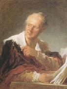 Jean Honore Fragonard Portrait of Diderot (mk05) oil painting artist